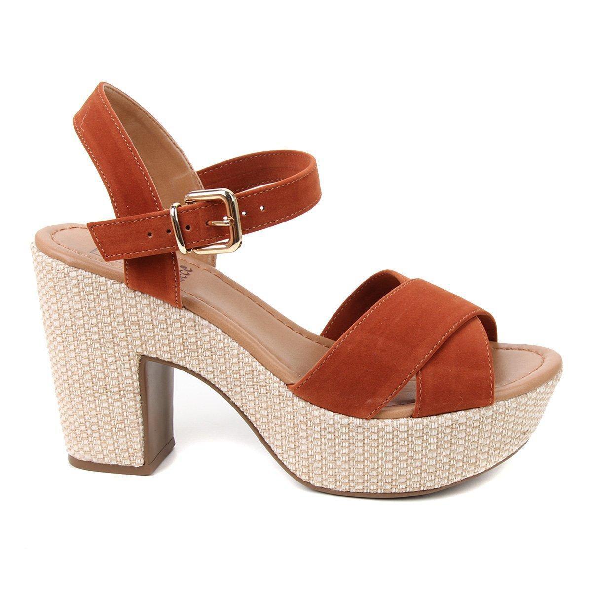 sandália bebecê meia pata tiras cruzadas