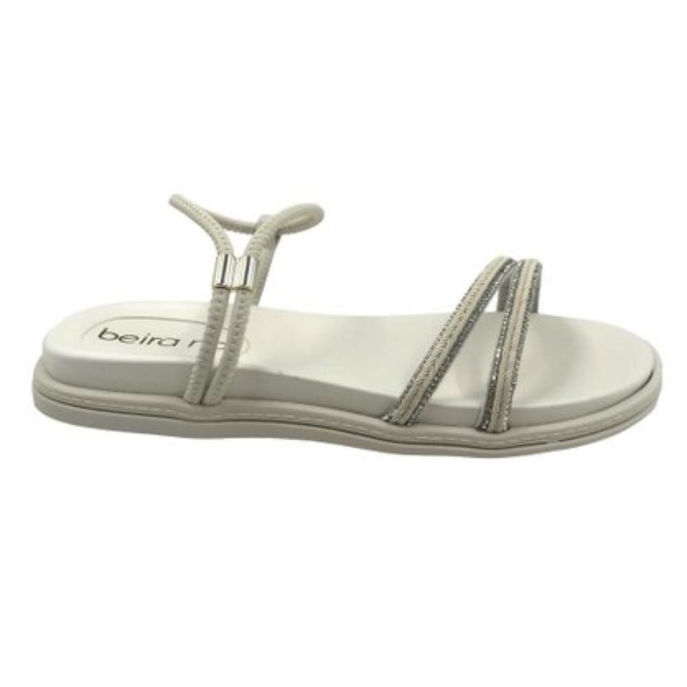 Sandália Beira Rio Papete Feminino Calce Fácil Brilho Beira-Rio