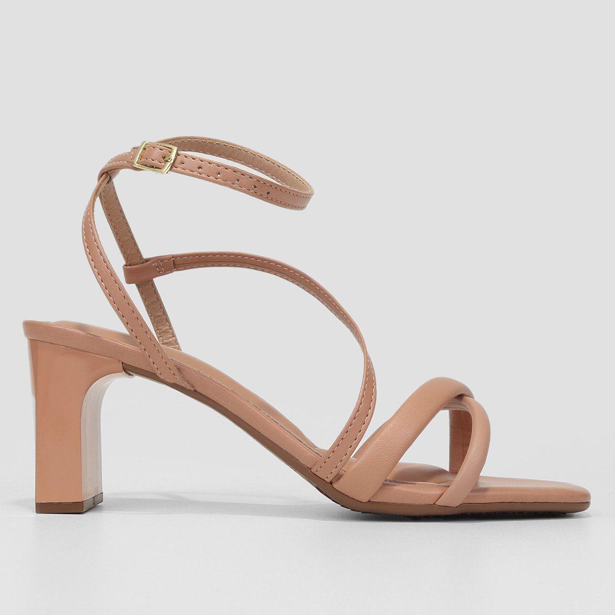 Sandália Beira Rio Salto Grosso Feminina Sandália Feminina