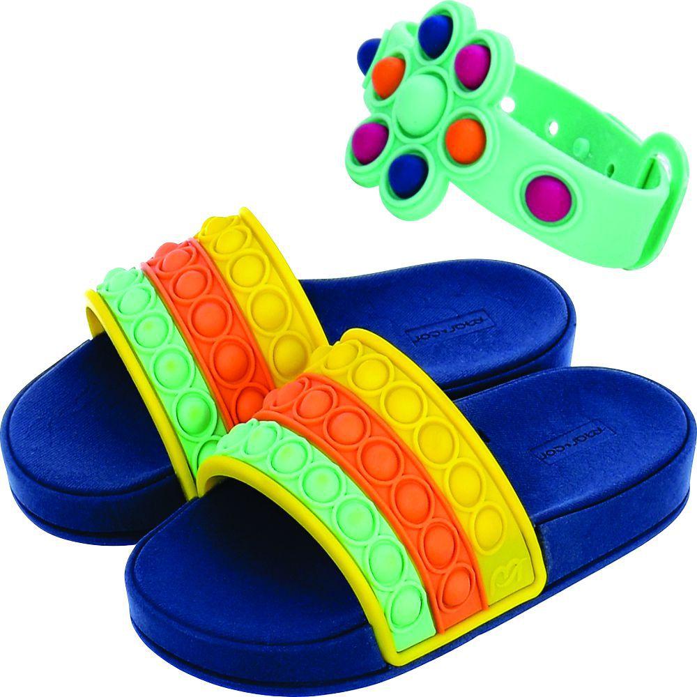 Sandália Birken Infantil Menino + Pulseira Pop It Fidget - Kidy - Sandália  Infantil - Magazine Luiza
