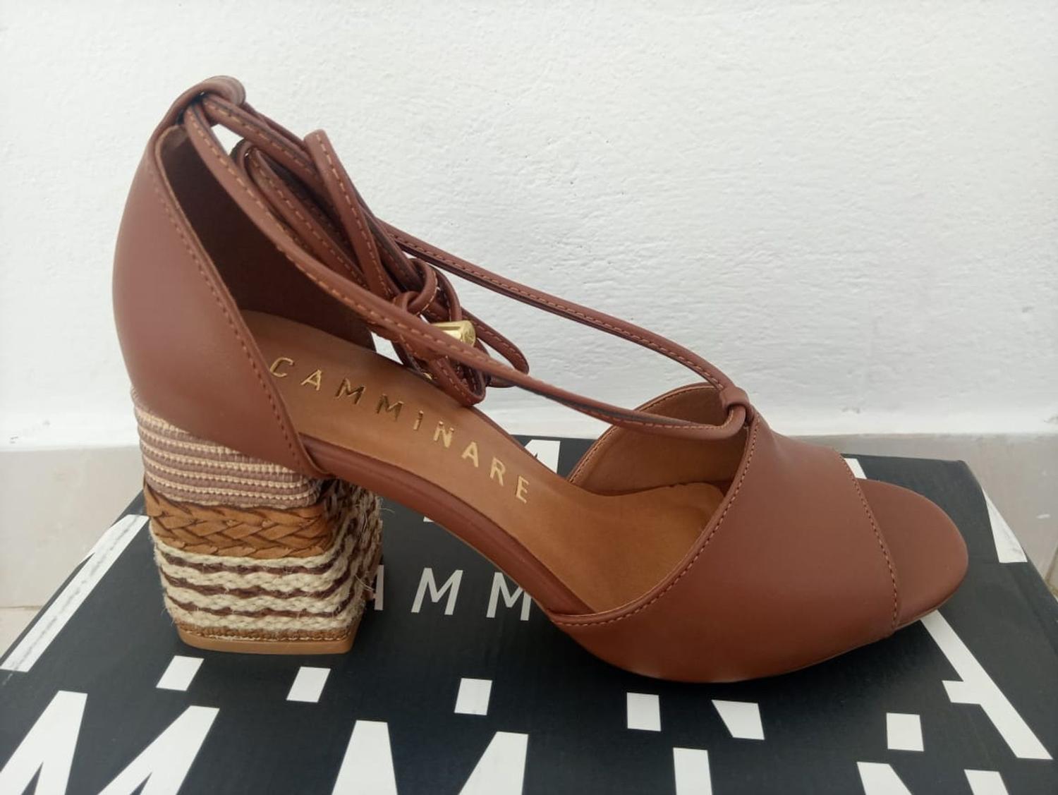 sandalia camminare salto grosso amarrações - Outros Moda e Acessórios -  Magazine Luiza