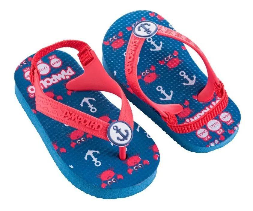 Sandália Chinelo de Dedo Praiana Baby Infantil Pimpolho - Chinelo Infantil  - Magazine Luiza