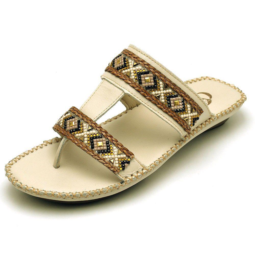 Sandalia Chinelo Feminino Top Franca Shoes Confort Off White - Sandália  Feminina - Magazine Luiza