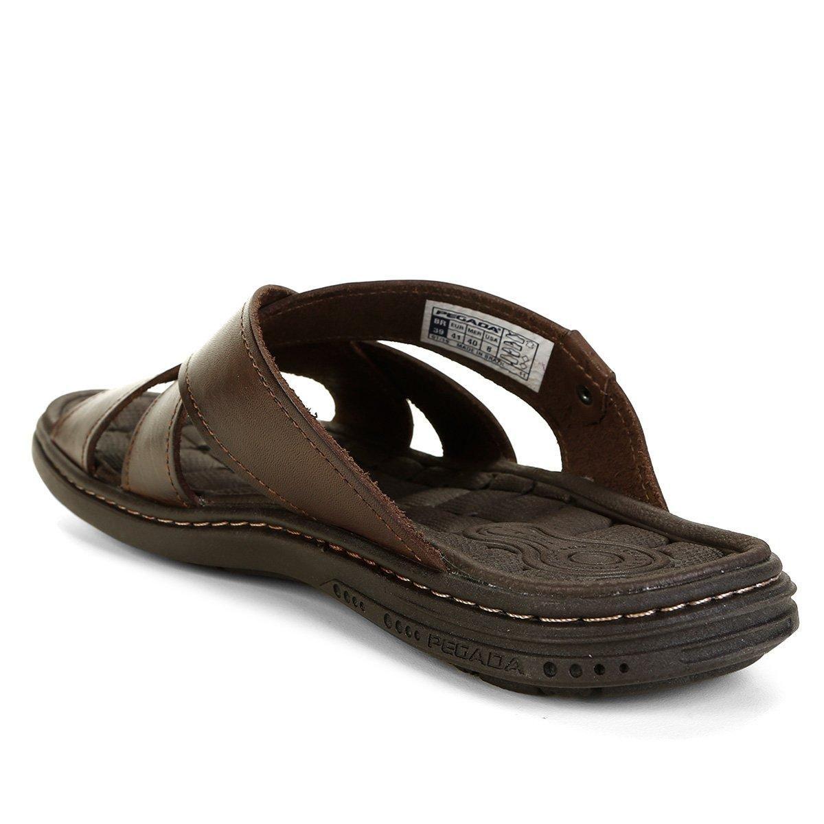 Sandália Couro Pegada Cruzada Masculina - Sandália Masculina - Magazine ...