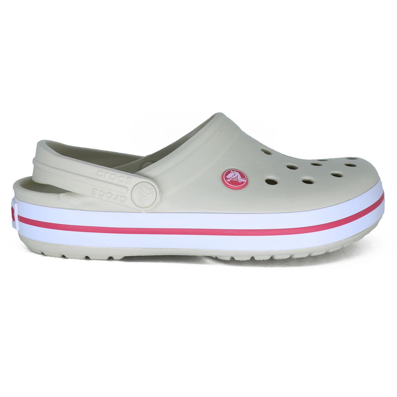 crocs crocband off white