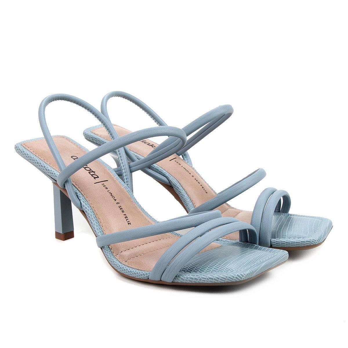 sandalia dakota salto quadrado