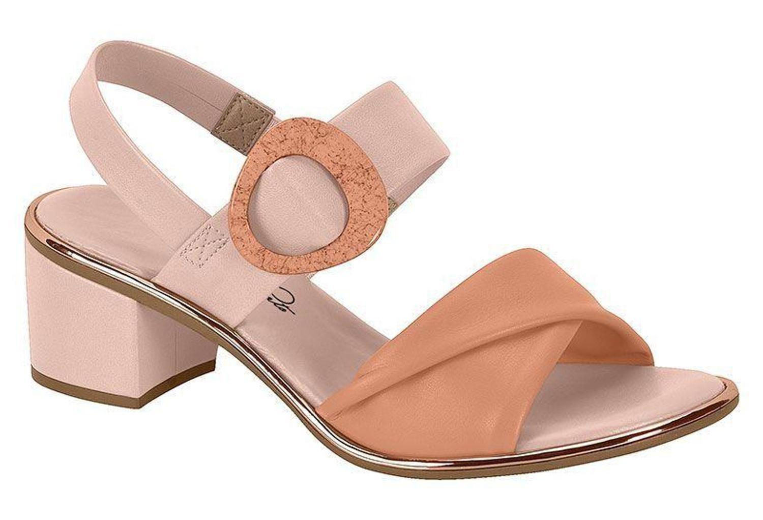 Sandalia Feminina Beira Rio Salto Médio Confortável 8379 Rosa - Sandália  Feminina - Magazine Luiza