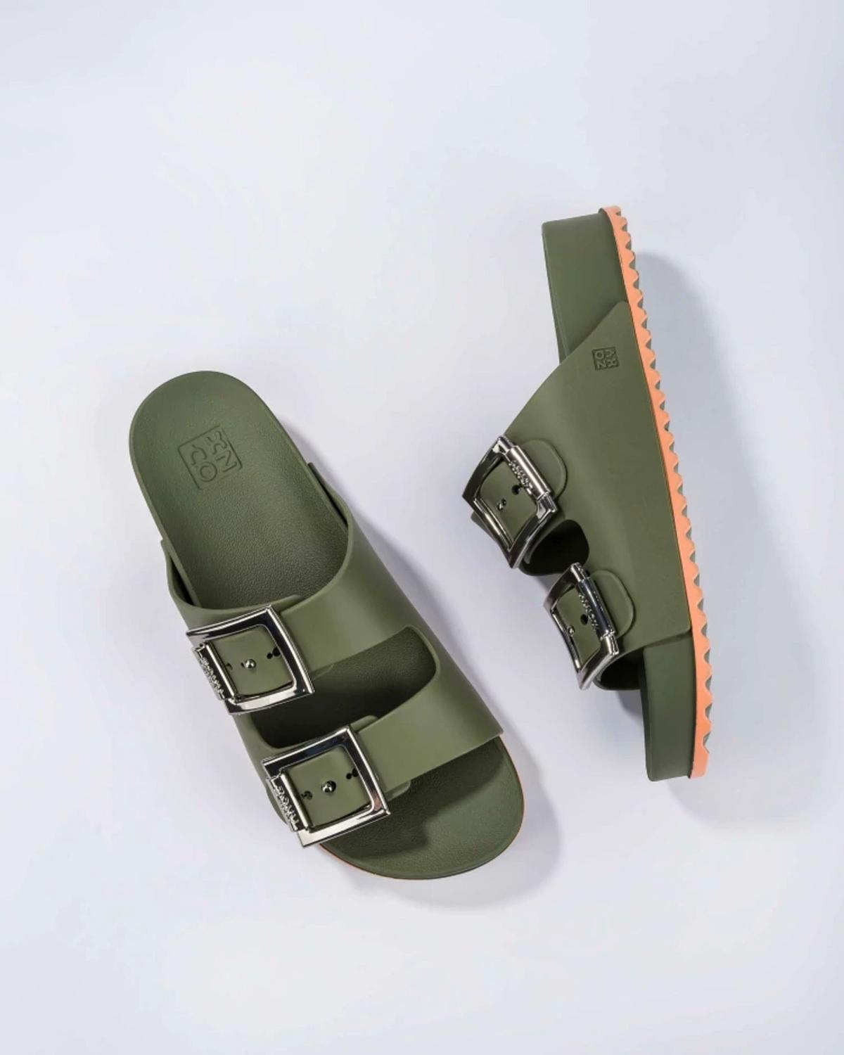 Sandália zaxy partner verde Clearance