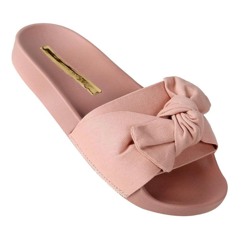 Sandália Feminina Moleca Laço Detalhe Design Dia a Dia - Sandália Feminina  - Magazine Luiza