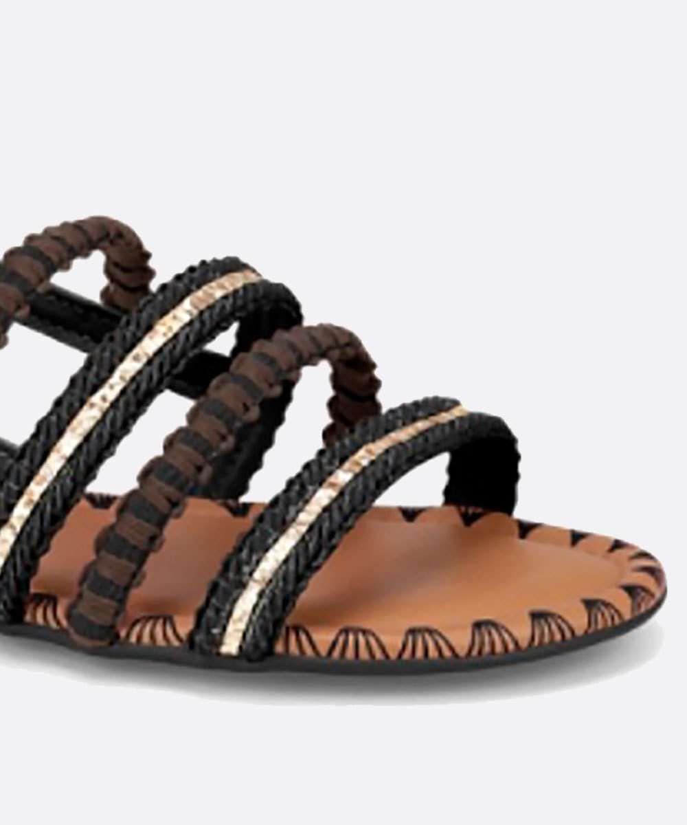 Sandália Feminina Rasteira Franjas Mississipi X738 | Marisa