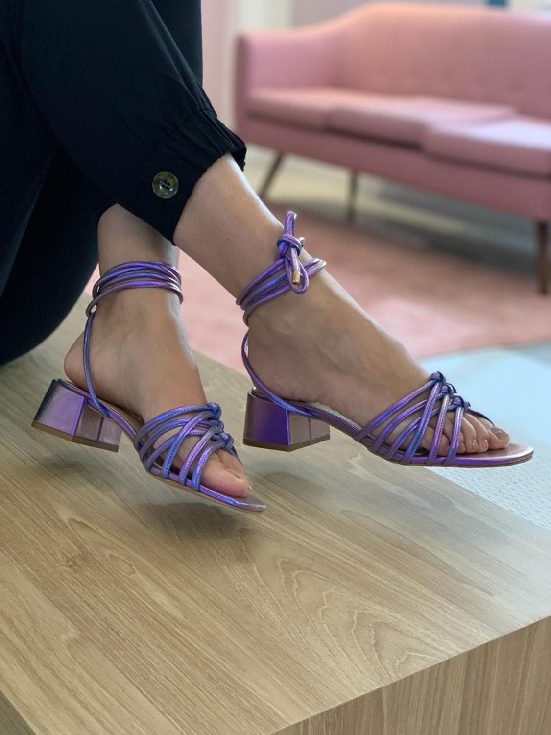 Sandália roxa dourada champanhe, sandália de cristal para festa, sapatos de  casamento, verão, alça no tornozelo, salto largo|gold sandals|shoes  summersandals crystal - AliExpress