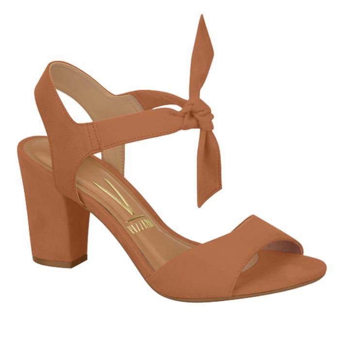 Sandália Feminina Salto Grosso Amarrar Vizzano 6262.447 - Sandália Feminina  - Magazine Luiza