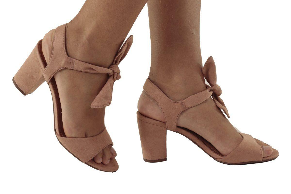 sandália vizzano amarrações salto grosso