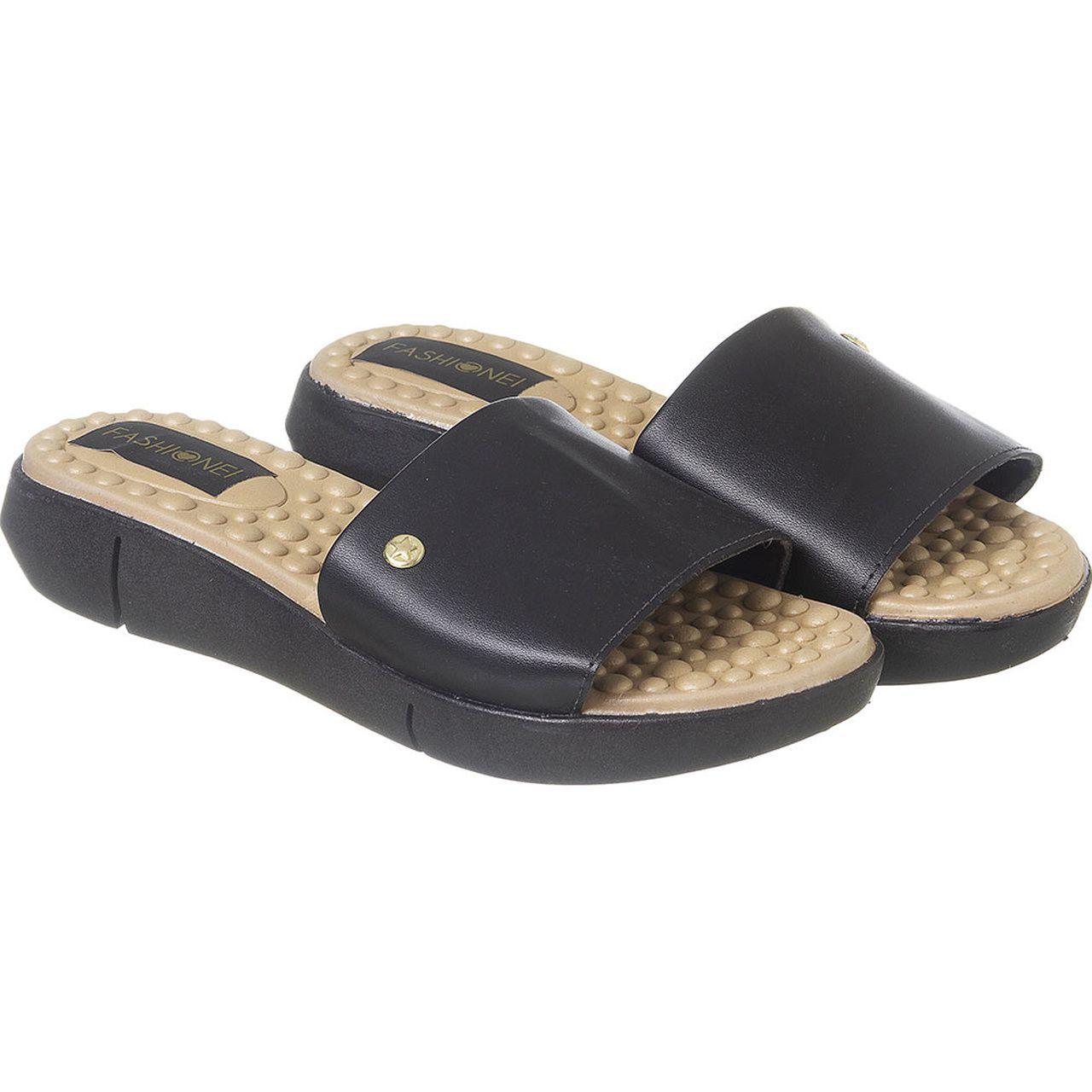 Sandália Feminina Senhora Tamanco Confortável Chinelo Idosa - Fashionei -  Tamanco Feminino - Magazine Luiza