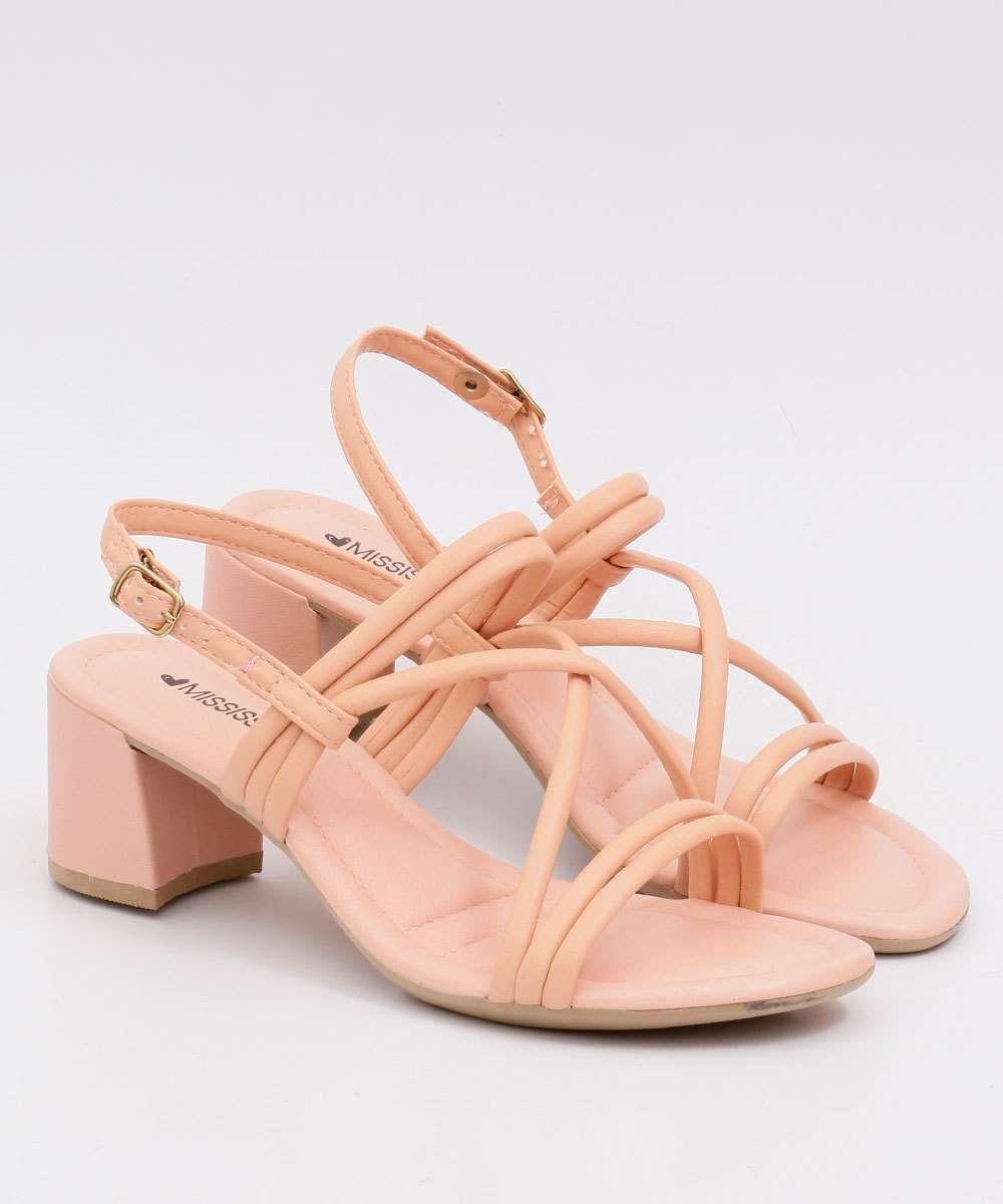 Sandália feminina tiras transpassadas mississipi Clearance