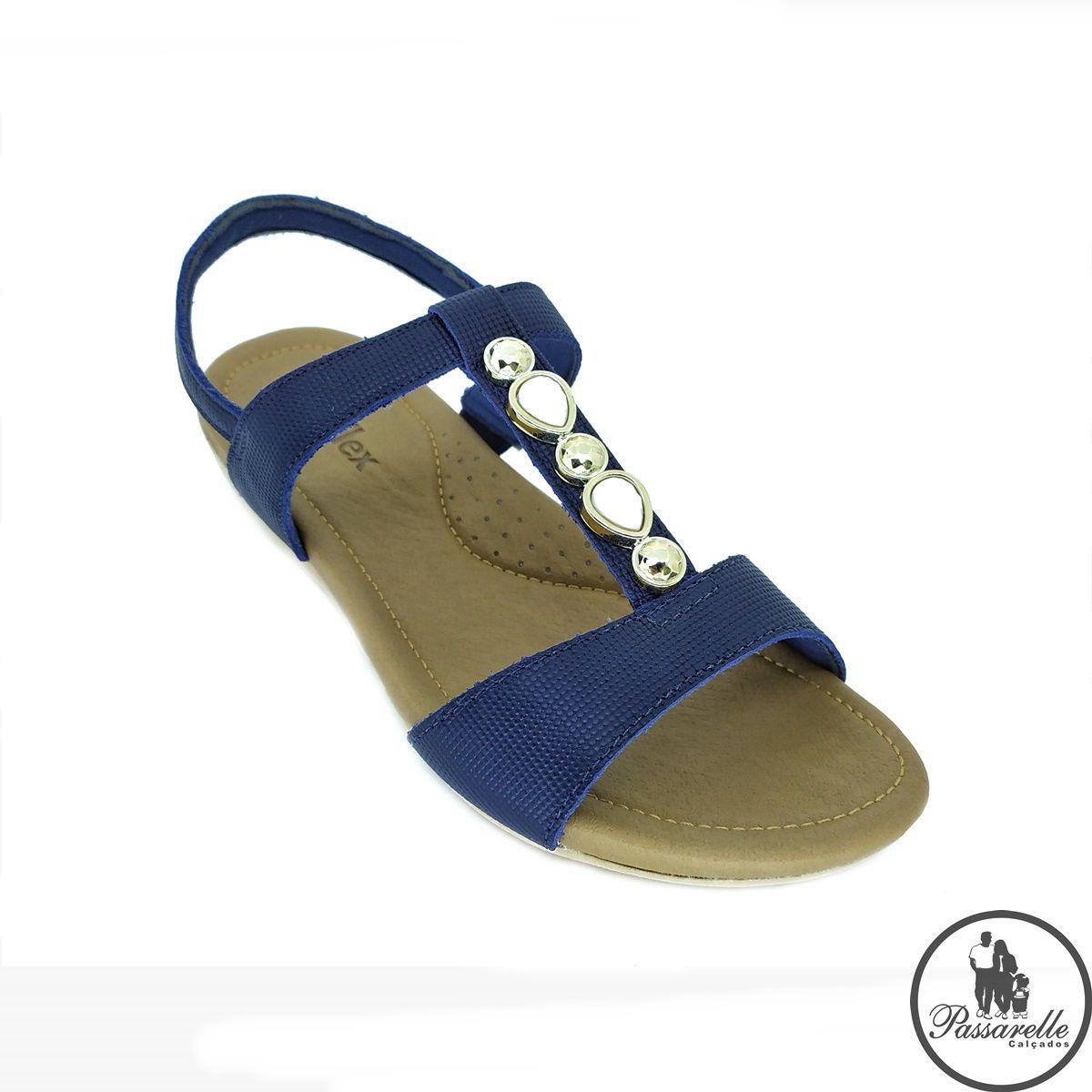 sandália feminina usaflex dourada