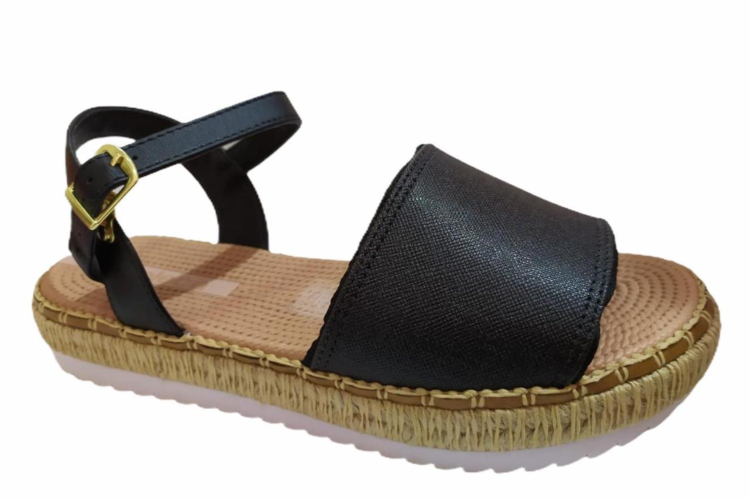 sandália flatform moleca