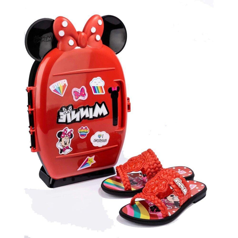 Sandália Grendene Minnie Com Cabedal e Tiras Traçadas - 22491 - Sandália  Feminina - Magazine Luiza