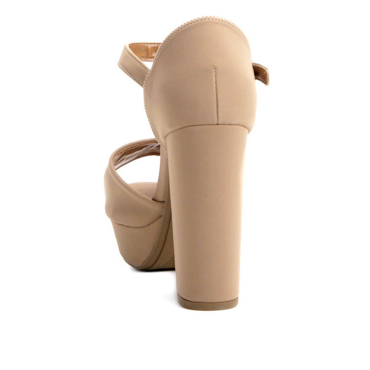 sandália griffe meia pata nobuck feminina