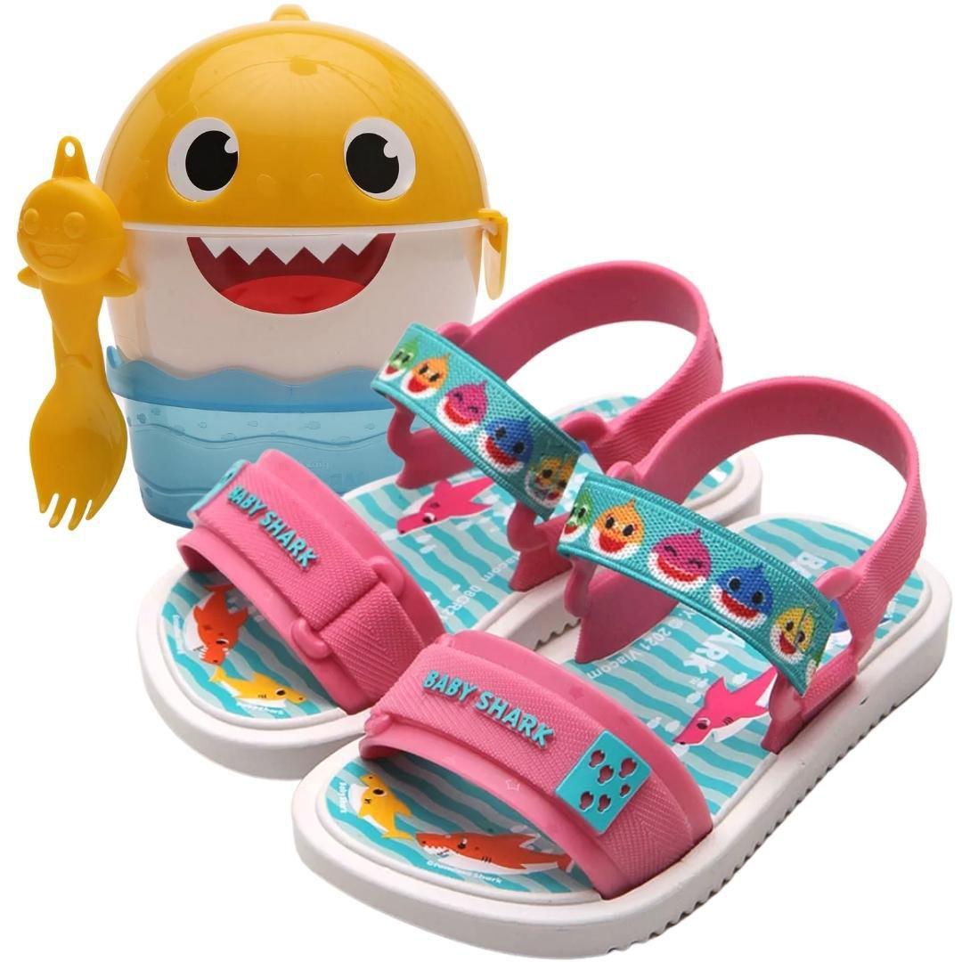 Sandália Infantil Feminina Com Brinquedo Papete Disney Baby Shark Potinhos  22520 Grendene Kids Percata pra Menina - Sandália para Bebês - Magazine  Luiza