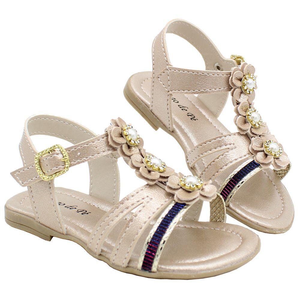Sandália Infantil Luxo Para Bebê Menina Feminina Nude e Bege Brilho Festa  Linda e Confortável em Promoção | Ofertas na Americanas