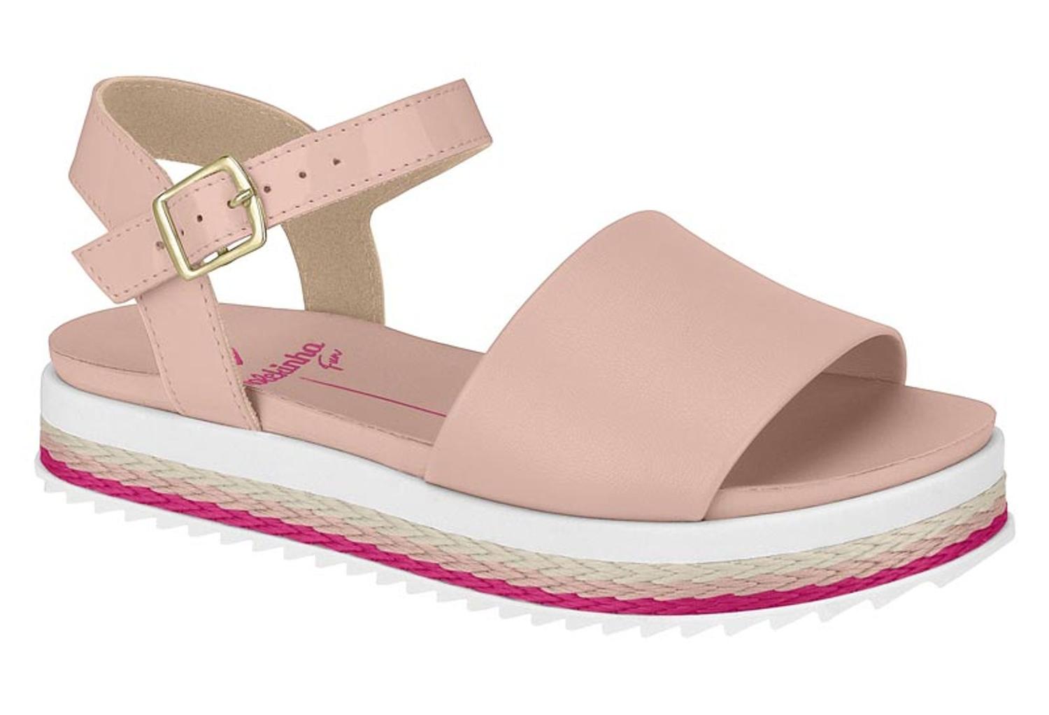 Sandália Infantil Flatform Molekinha 2305.912 - Cor:Rosa - Tamanho:27 - Sandália  Infantil - Magazine Luiza