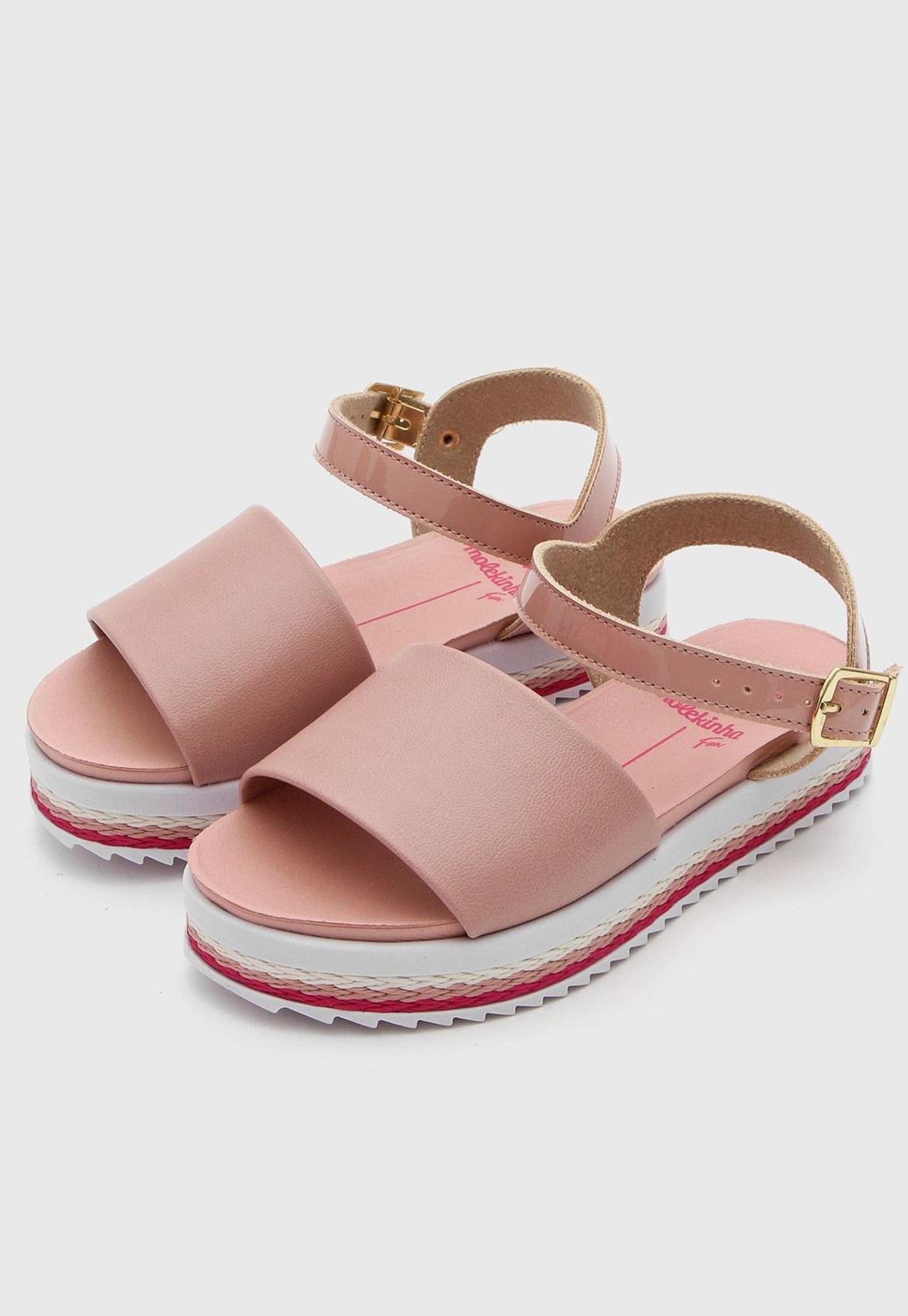 Sandália Infantil Flatform Molekinha 2305.912 - Cor:Rosa - Tamanho:36 - Sandália  Infantil - Magazine Luiza