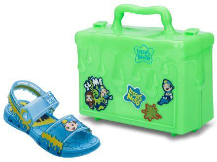 Sandália Infantil Grendene Kids Personagem Luccas Neto Menino com Maleta  22293 Azul com brinquedo - Sandália Infantil - Magazine Luiza