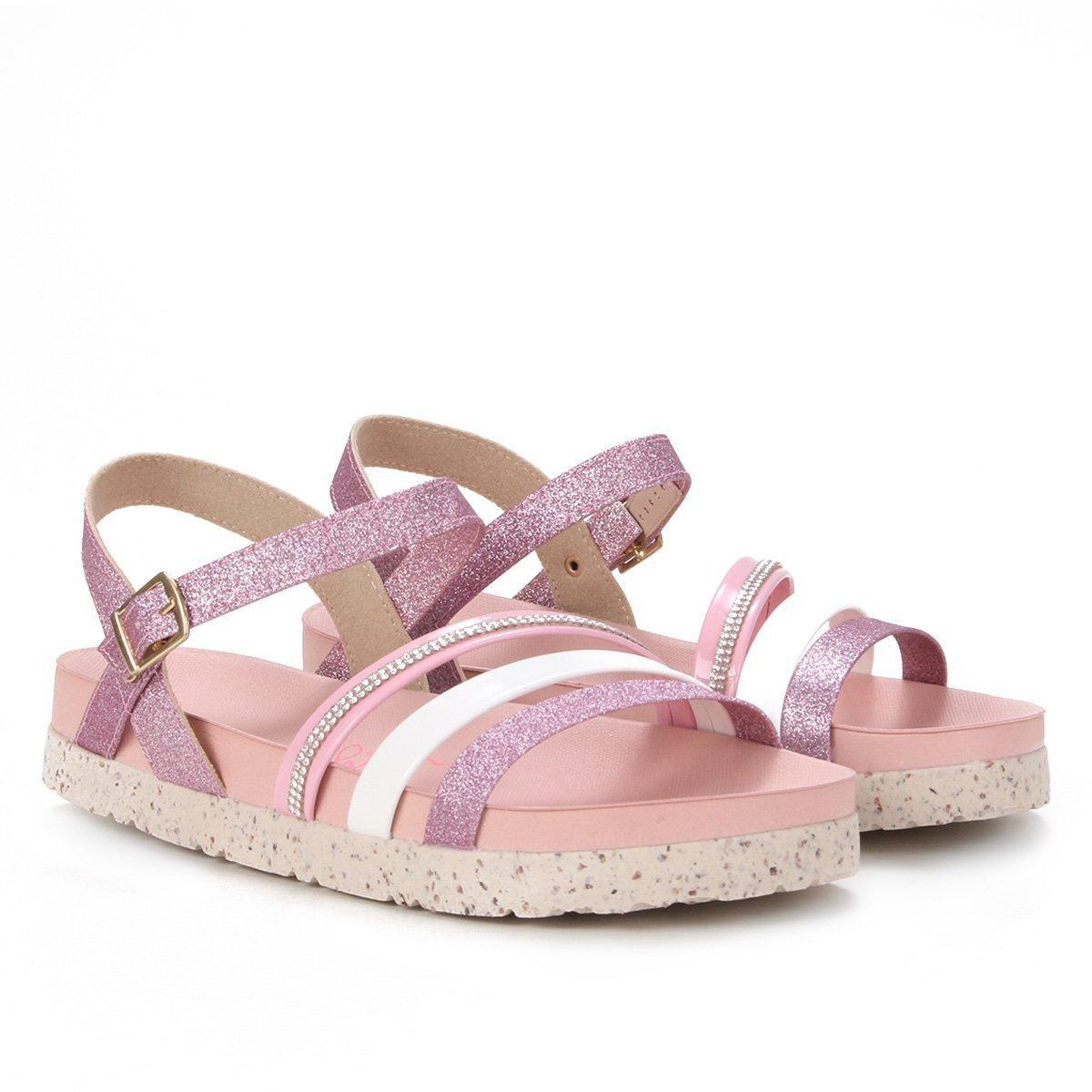 sandalia molekinha plataforma