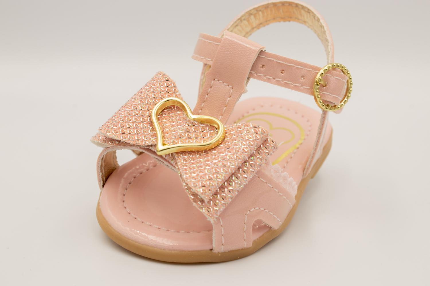 sandália infantil rosa