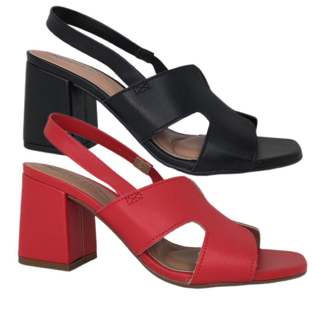 Sandália Macia Confortável Salto Bloco Beira Rio Sandália