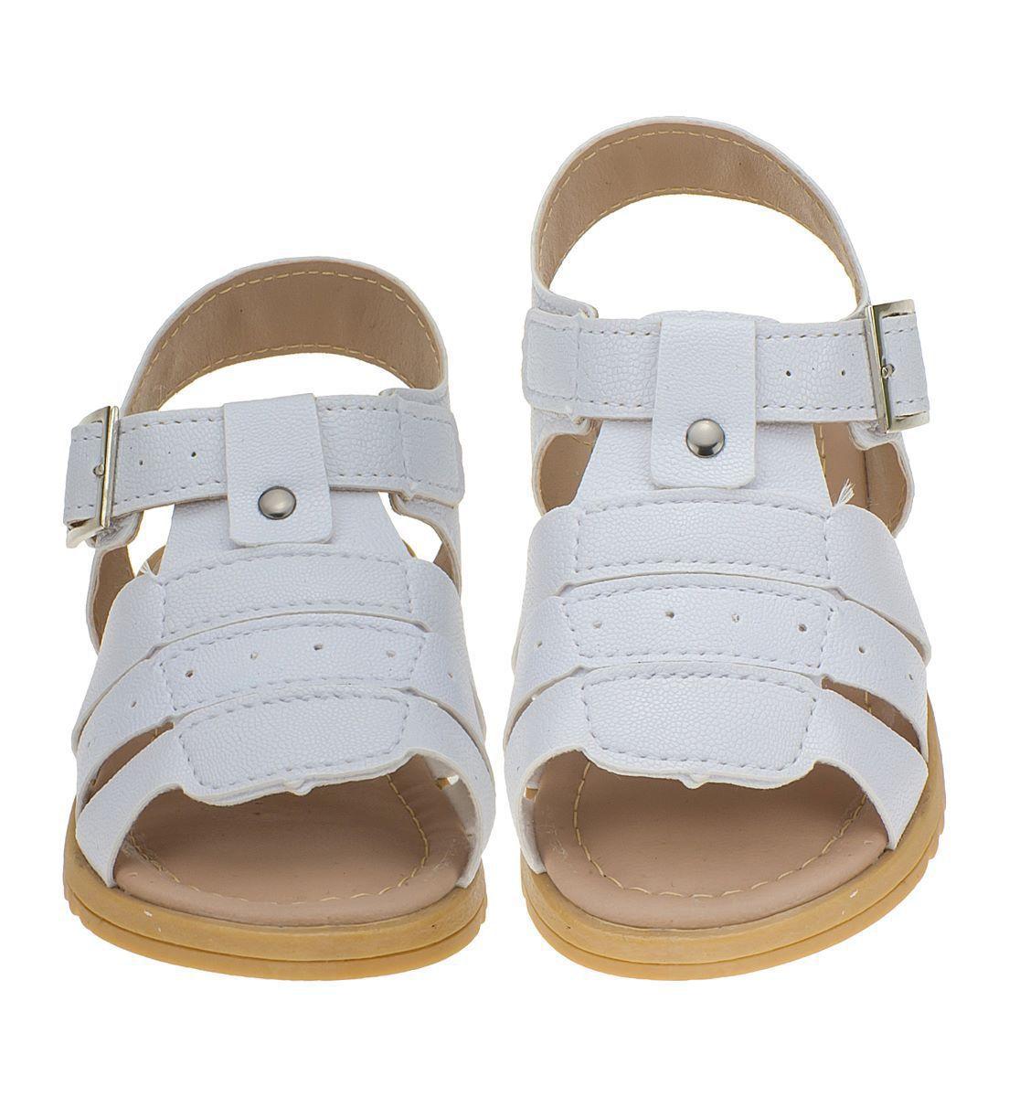 sandalia branca menino