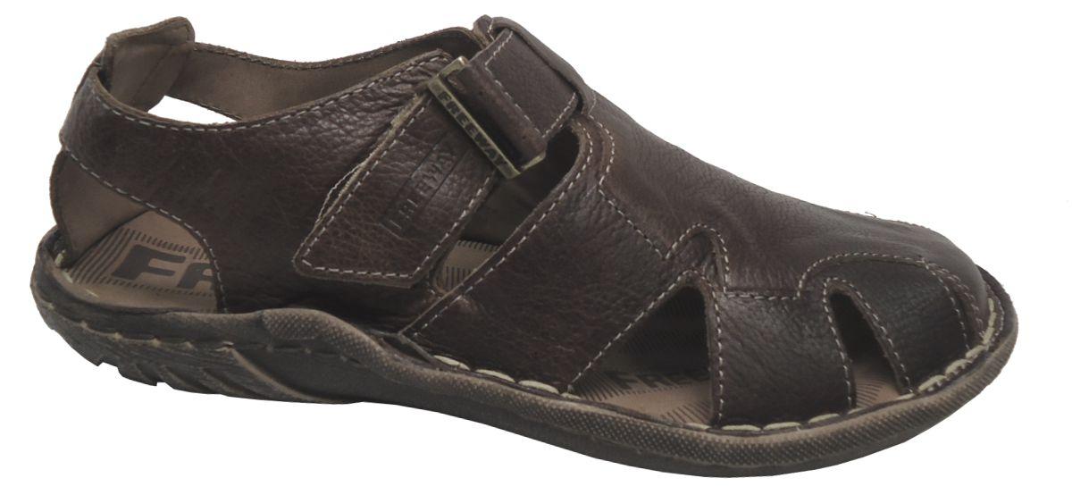 sandalia masculina de couro freeway