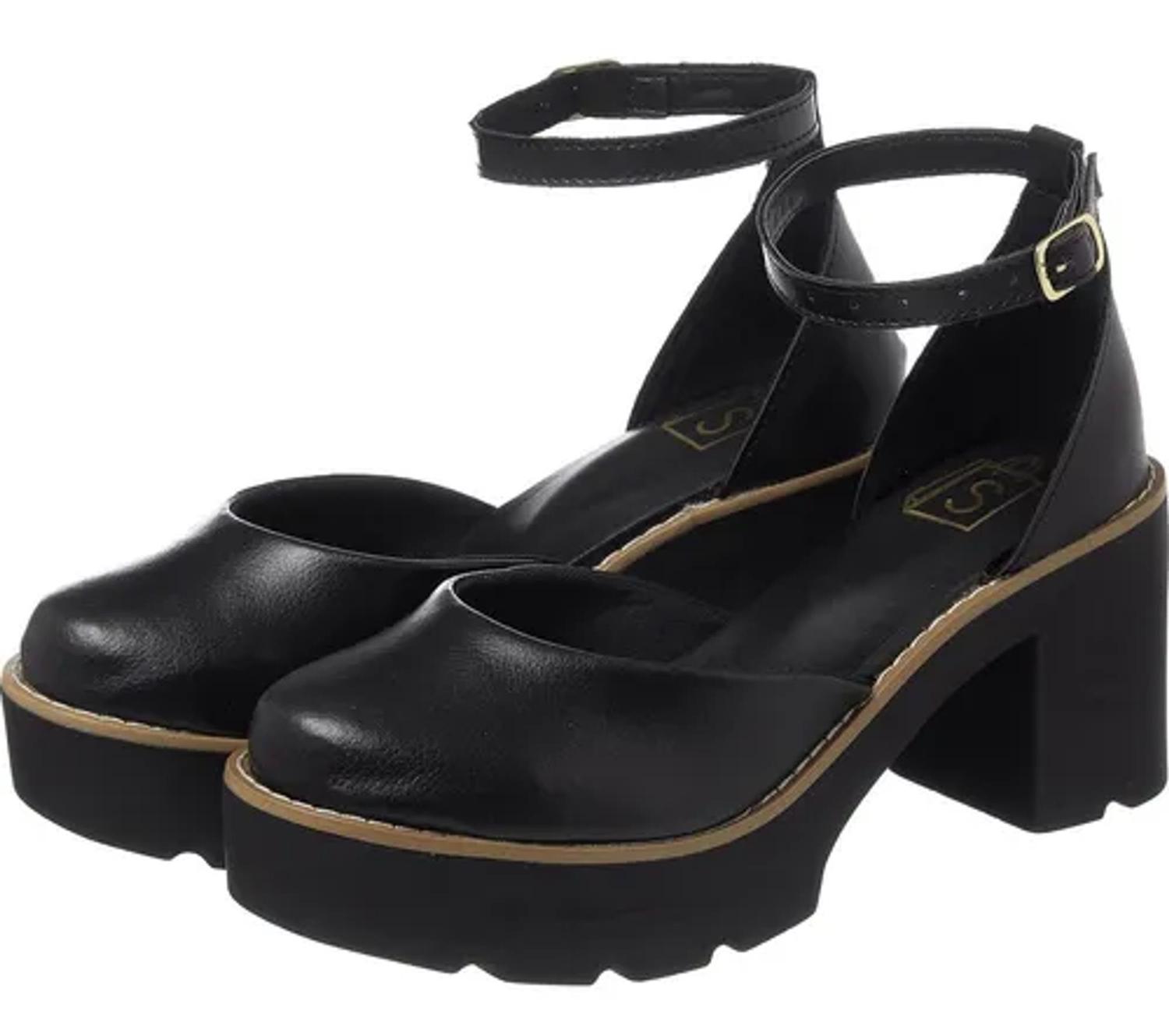 Compre Sandália Meia Pata Week Shoes Nude e Creme Bico Fechado Com Online