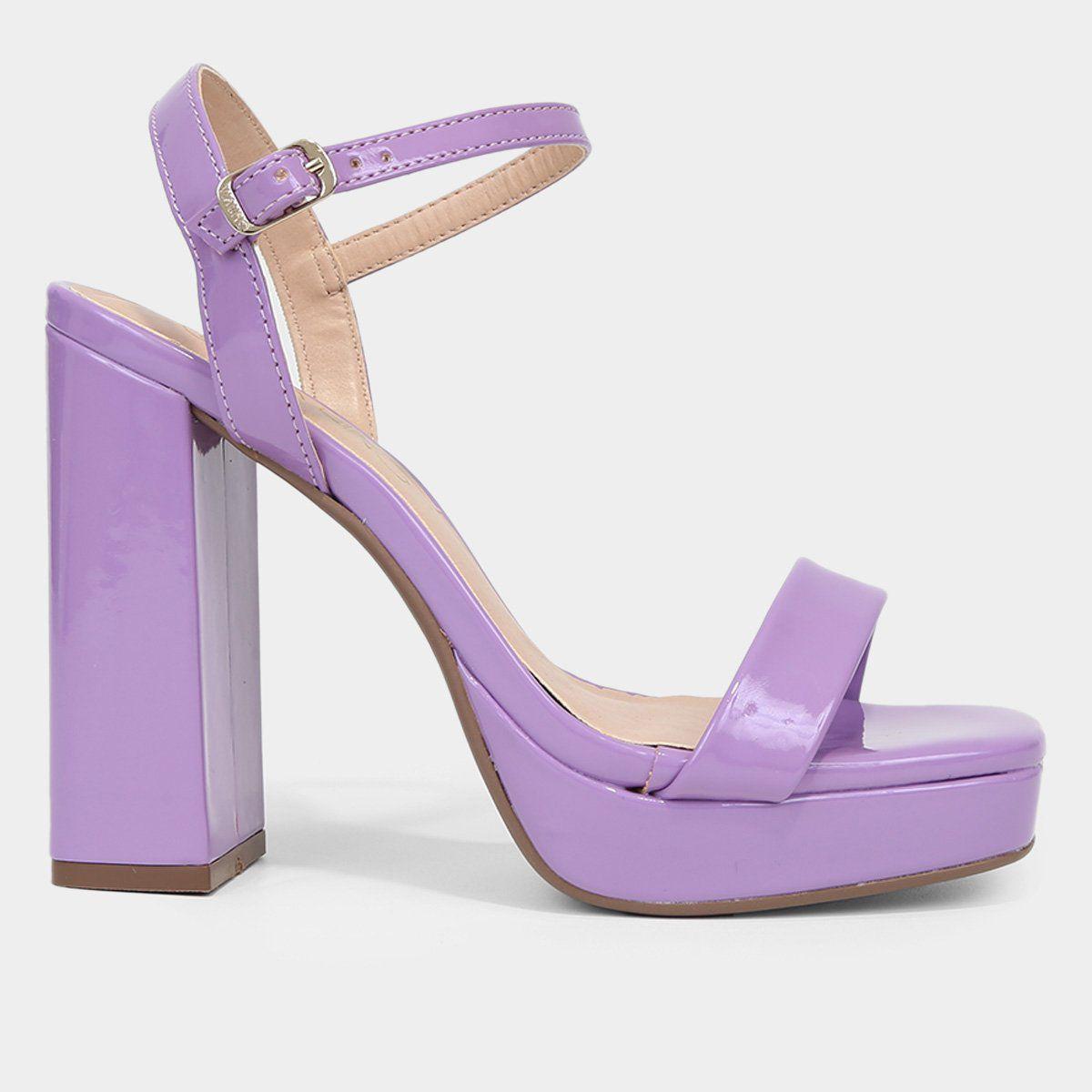 Sandália Meia Pata Via Uno Salto Alto Feminina Sandália Feminina