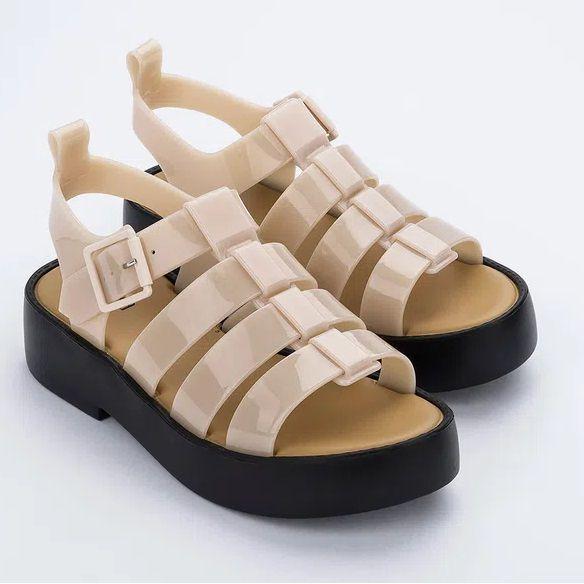 Sandália Melissa EPIC Preta/Bege - Outros Moda e Acessórios - Magazine Luiza