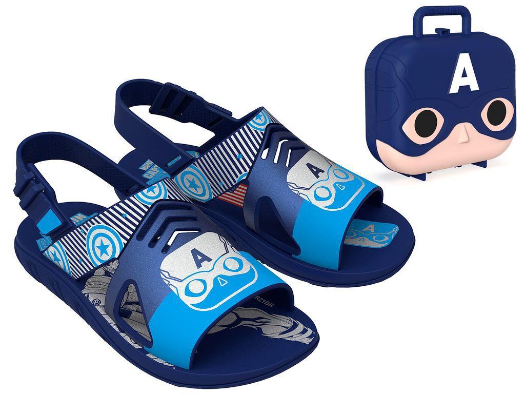 Sandalia Menino Marvel Capitao America Cas Grendene 1-00502 - Grendene Kids  - Sandália Infantil - Magazine Luiza