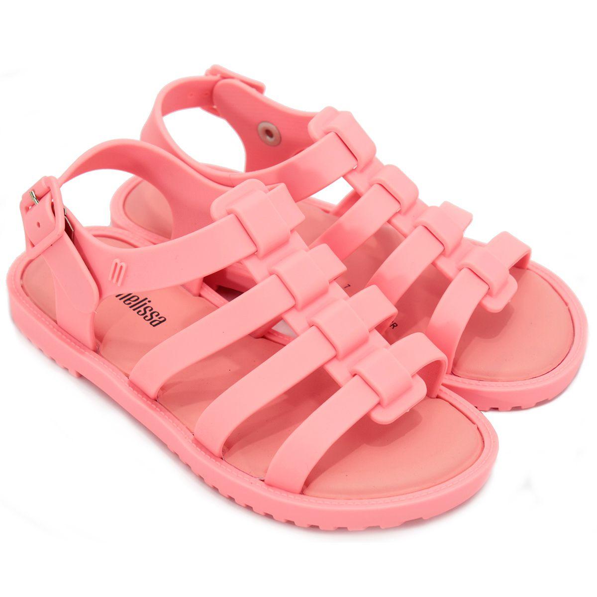 Sandalia Mini Melissa Flox Infantil Rosa Sandalia Infantil Magazine Luiza