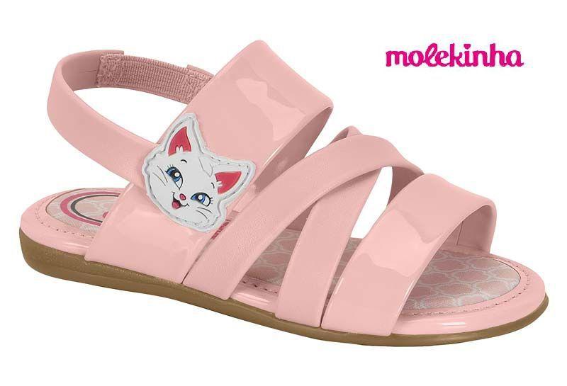 Sandalia Molekinha 2334.103 rasteirinha baixinha infantil menina leve |  Submarino