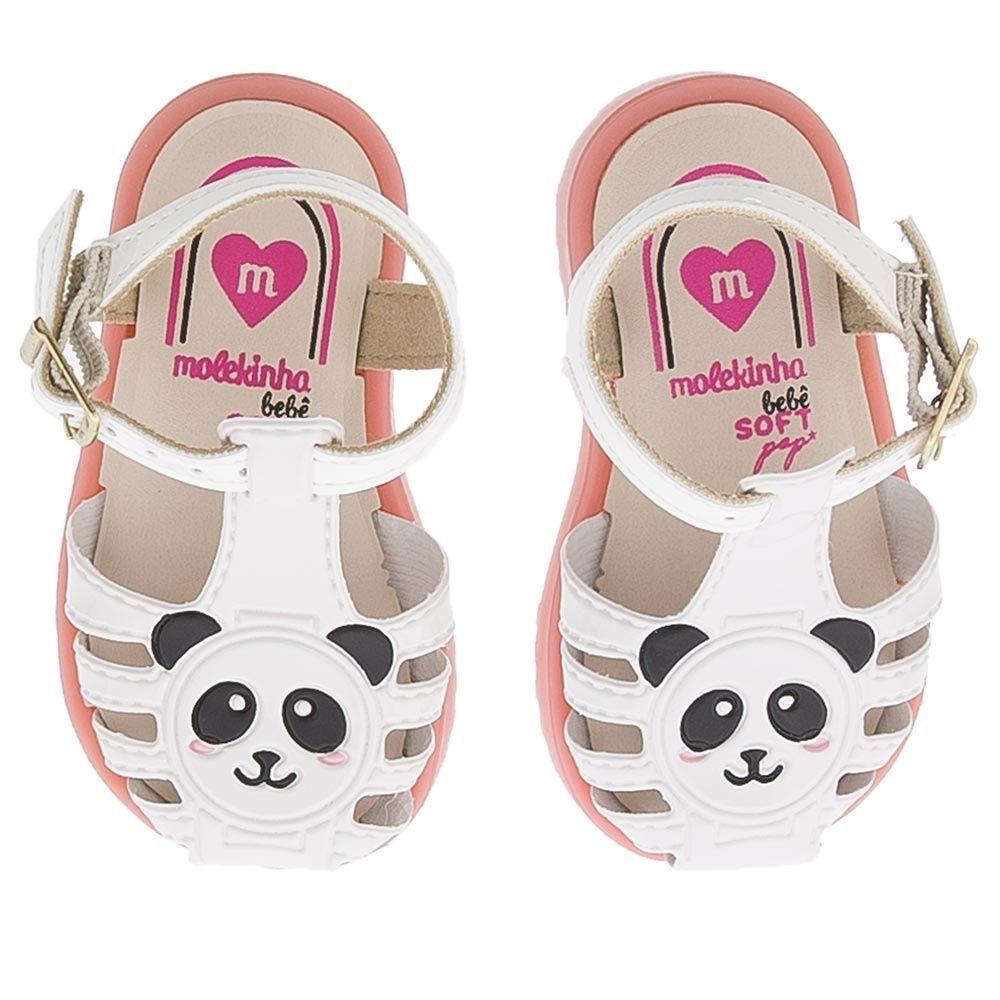 Sandália Molekinha Bebê Soft Pop Panda Verniz Branco - Outros Moda e  Acessórios - Magazine Luiza