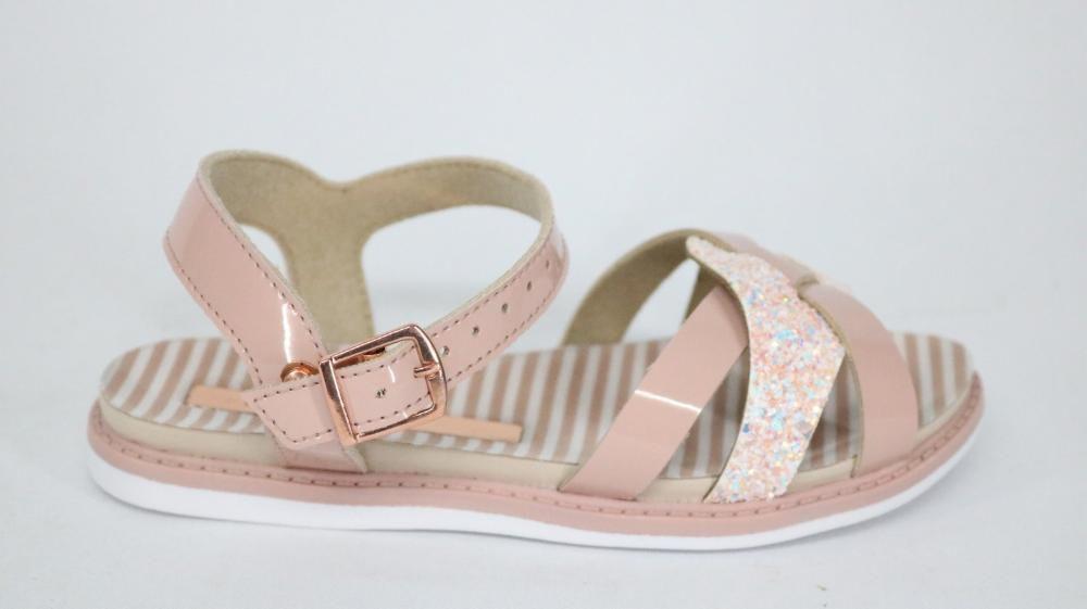 sandalia molekinha com glitter
