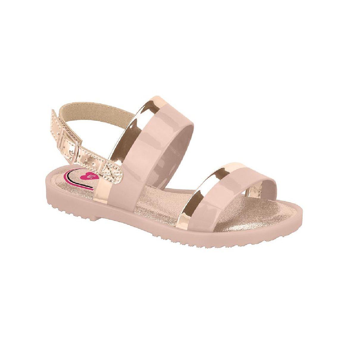 sandalia molekinha rosa