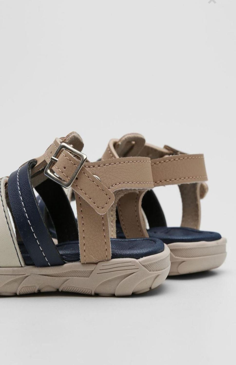 Sandália Papete Percata Molekinho Bebê Bege/Marinho - Sandália para Bebês -  Magazine Luiza