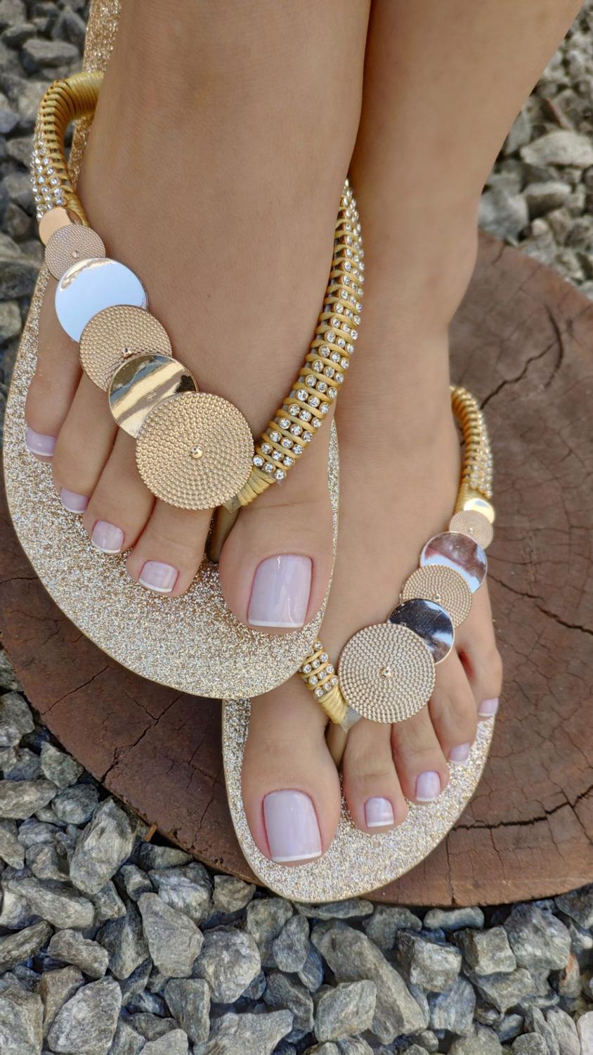 nova havaianas de brilho