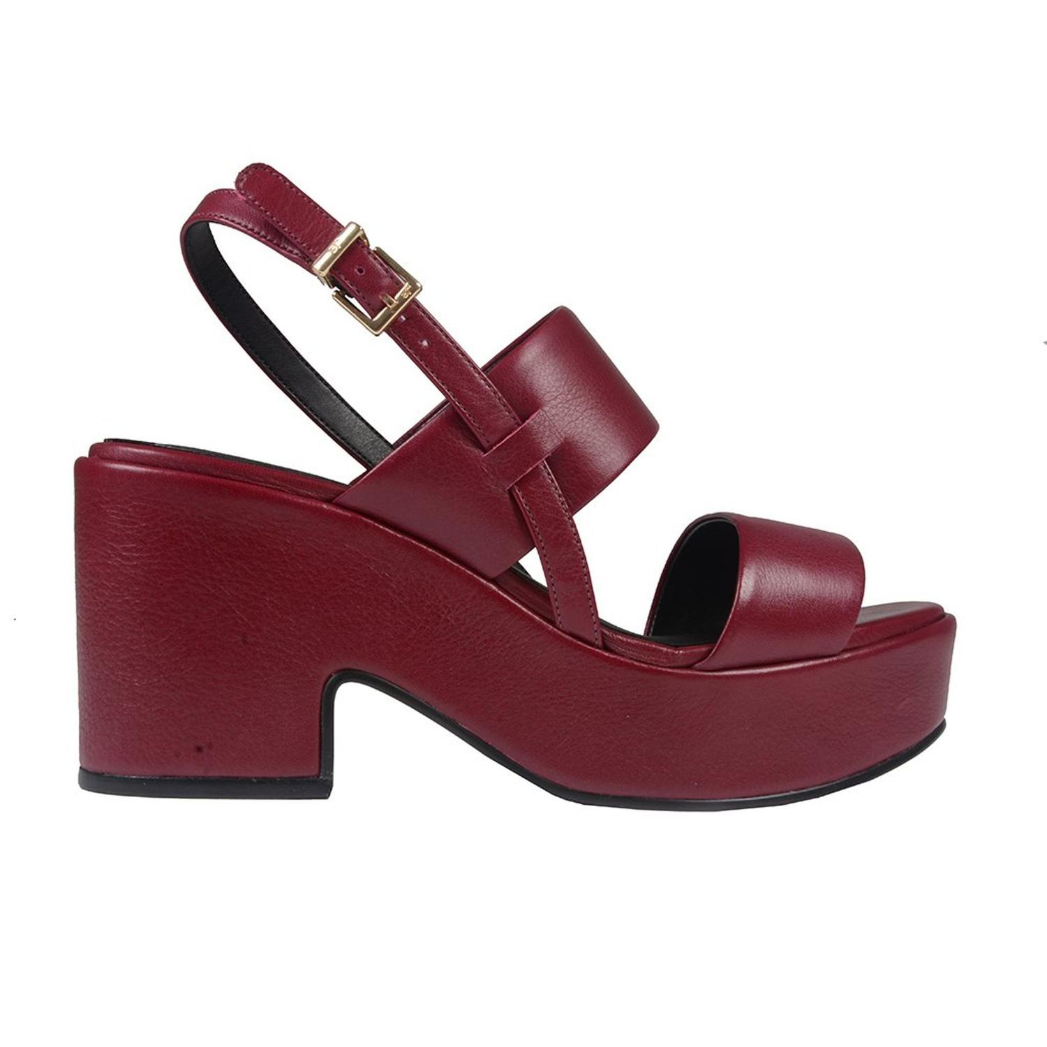 Sandália Plataforma em Couro Vinho - TAMANHO 34 - Jorge Bischoff - Outros  Moda e Acessórios - Magazine Luiza