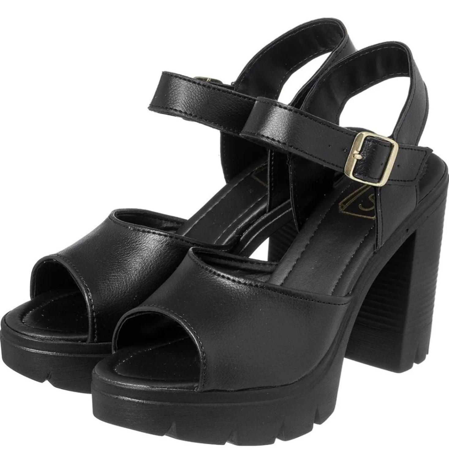 Sandália plataforma gaspea larga - MARCELO CALÇADOS - Sandália Feminina -  Magazine Luiza