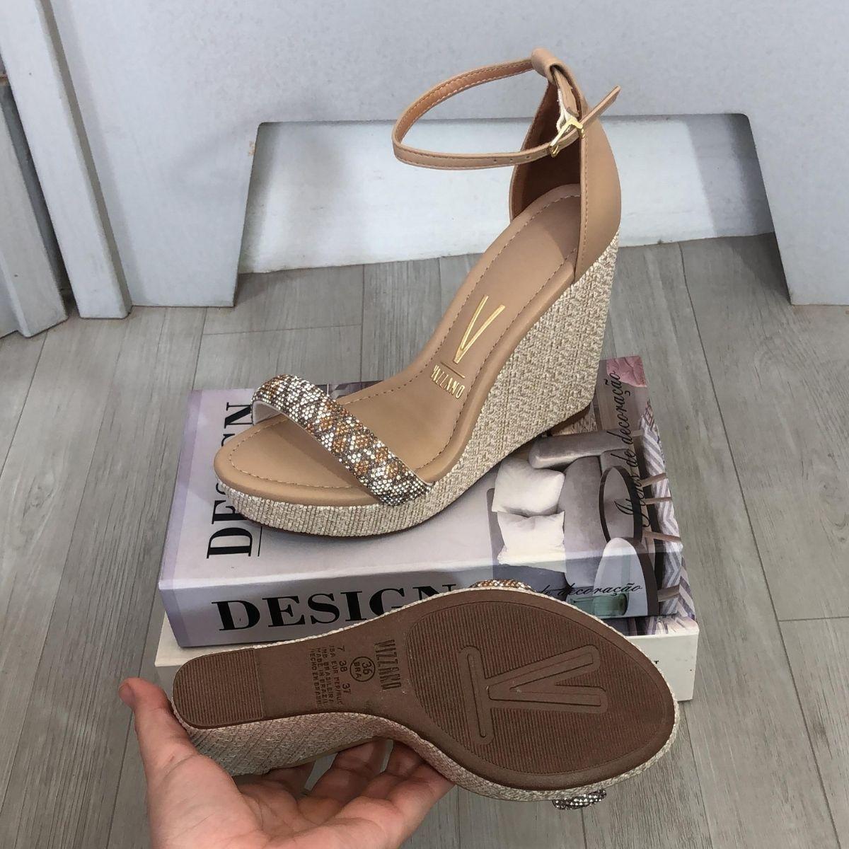 Sandália Salto Grosso Sandalias Vizzano Mercado Livre Salto Meia