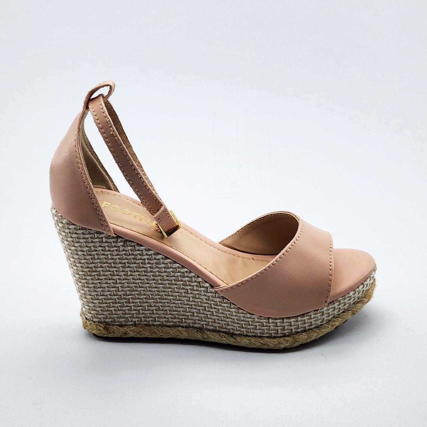 SandÃ¡lia Flatform Anabela Solado Corda SandÃ¡lia Plataforma