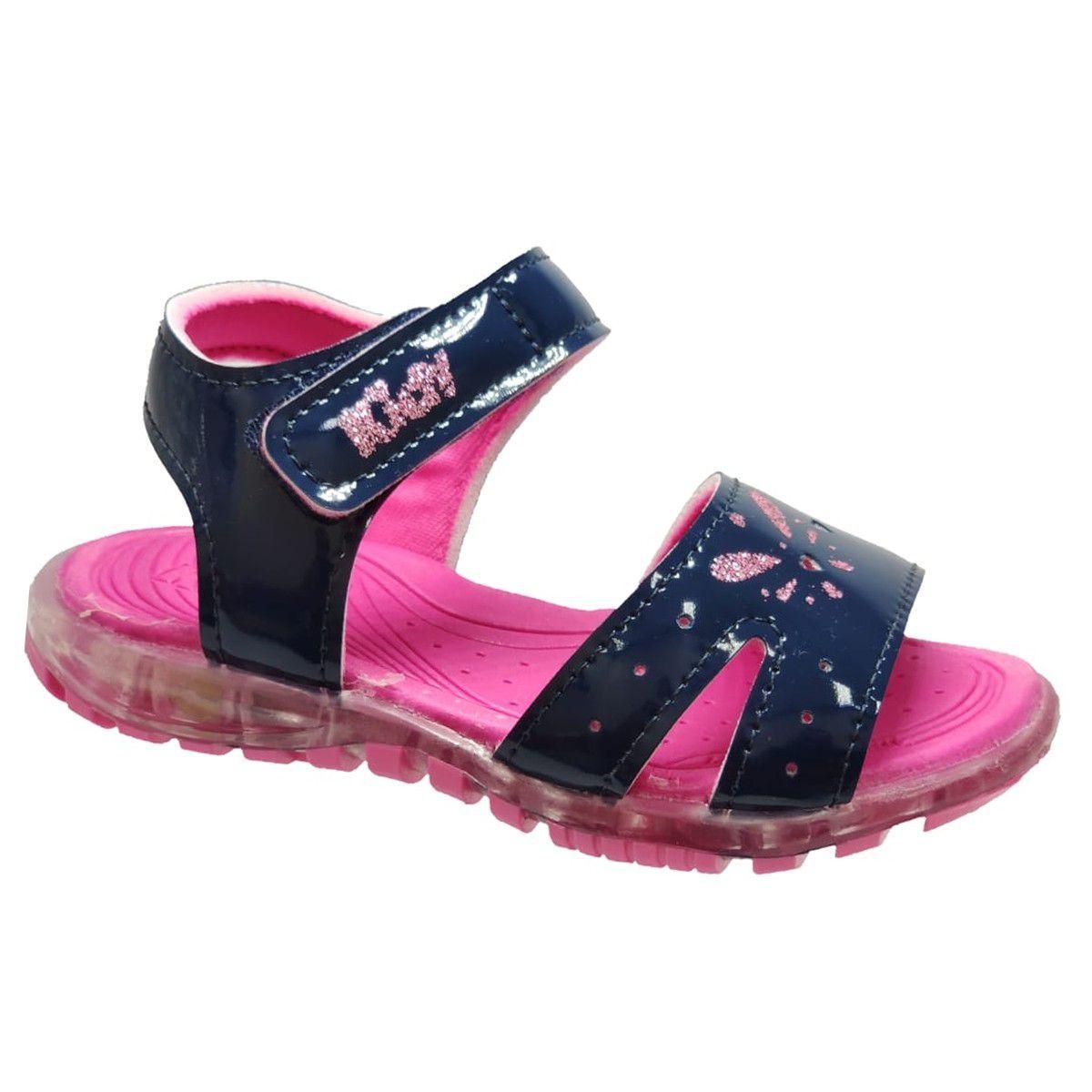 Sandalia Que Acende Com Luz Infantil Menina Kidy163-1086-3503 - Sandália  Infantil - Magazine Luiza