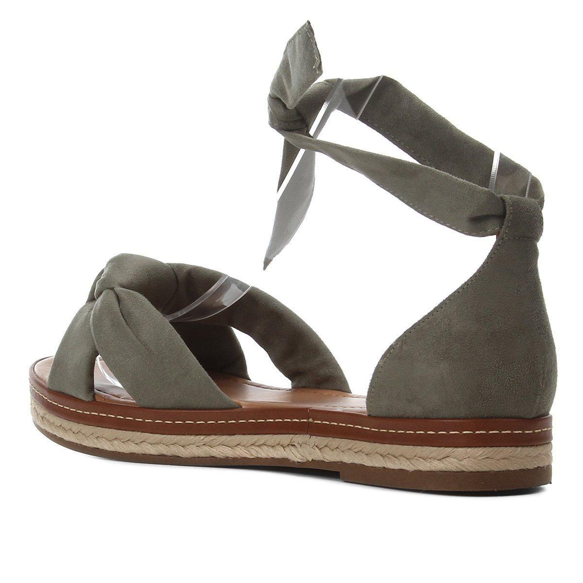 Sandália Rasteira Bebecê Flatform Corda Nó Amarração - Rasteirinha Feminina  - Magazine Luiza